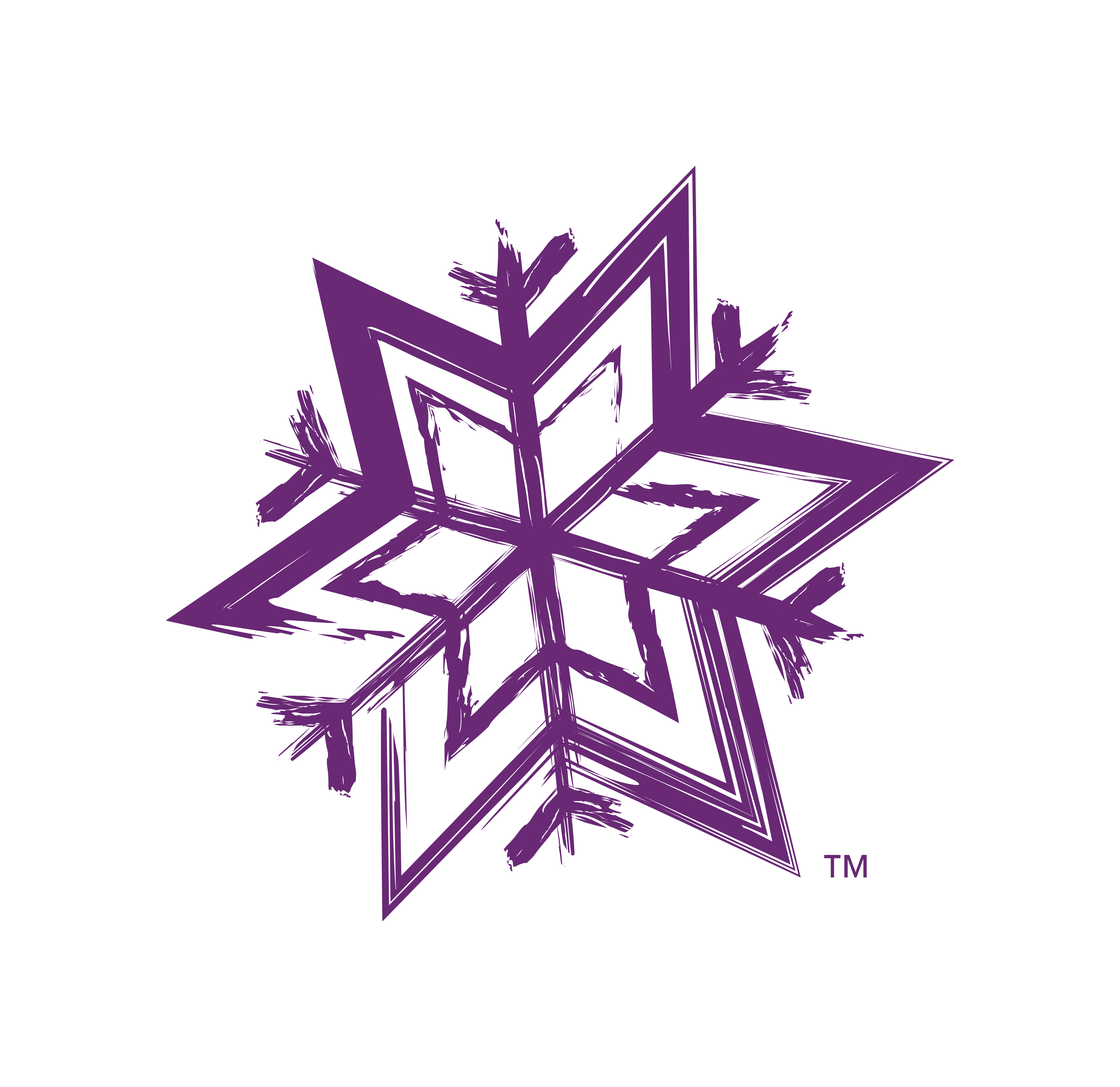 purple snowflake